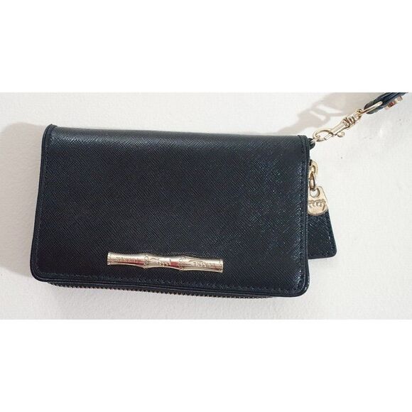 Elaine Turner zip around leather wallet with multiple CC slots - Picture 4 of 13